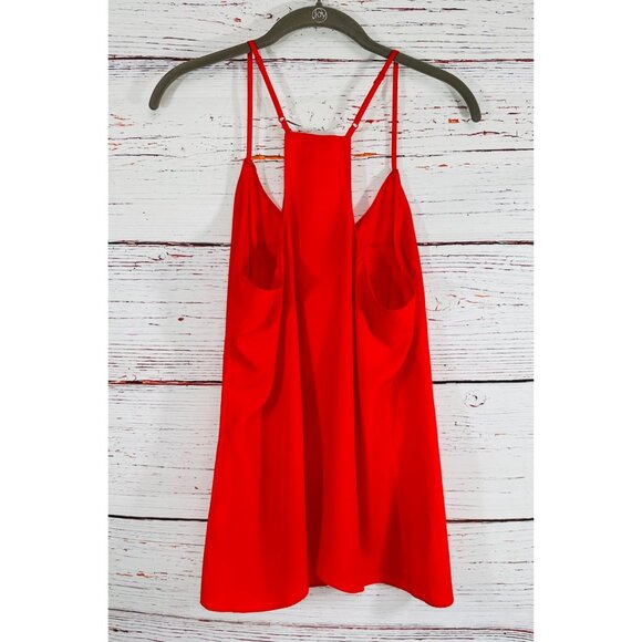 J Crew Outlet Womens Red Spaghetti Strap Sleeveless Tank Top Size 14 Sexy Shirt - Picture 8 of 11